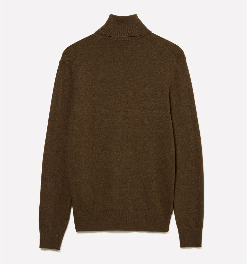 Μπλούζα καφέ regular fit με ψηλό γιακά - μπλούζες ζιβάγκο ανδρικές - Καφε | Sisley image number 2